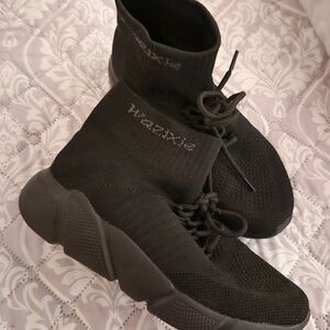 Black High-Top Sneakers